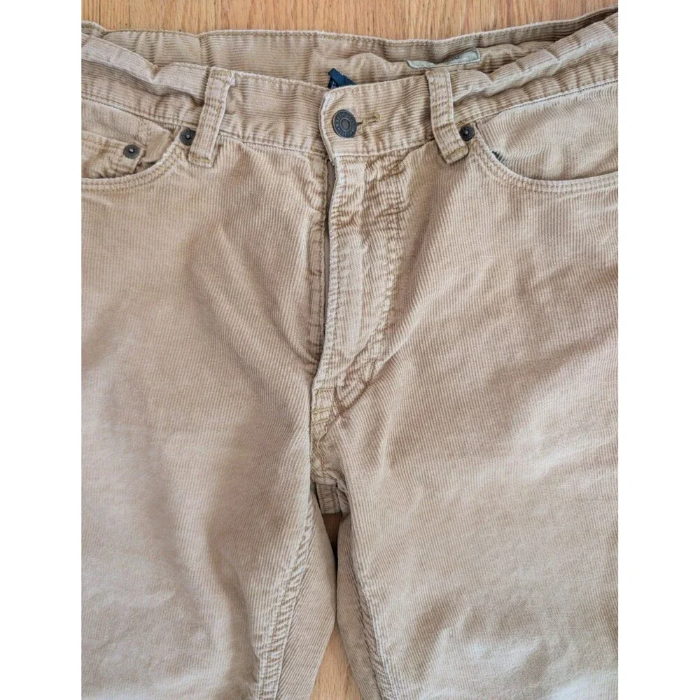 Polo Ralph Lauren Men's Corduroy Pants Tan 31 (32x30) Straight Leg Style 650